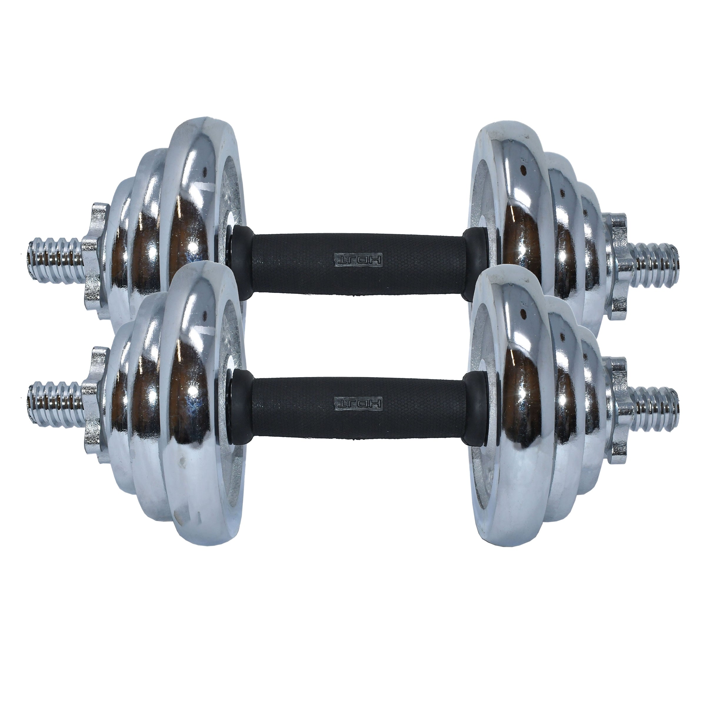 Cast Iron Adjustable Dumbbell Set for Home Gym - 44 lbs (20 kg)
