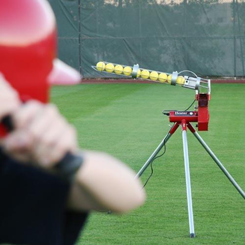 Heater Real Baseball Pitching Machine With Auto Ballfeeder - Pitch Pro Direct