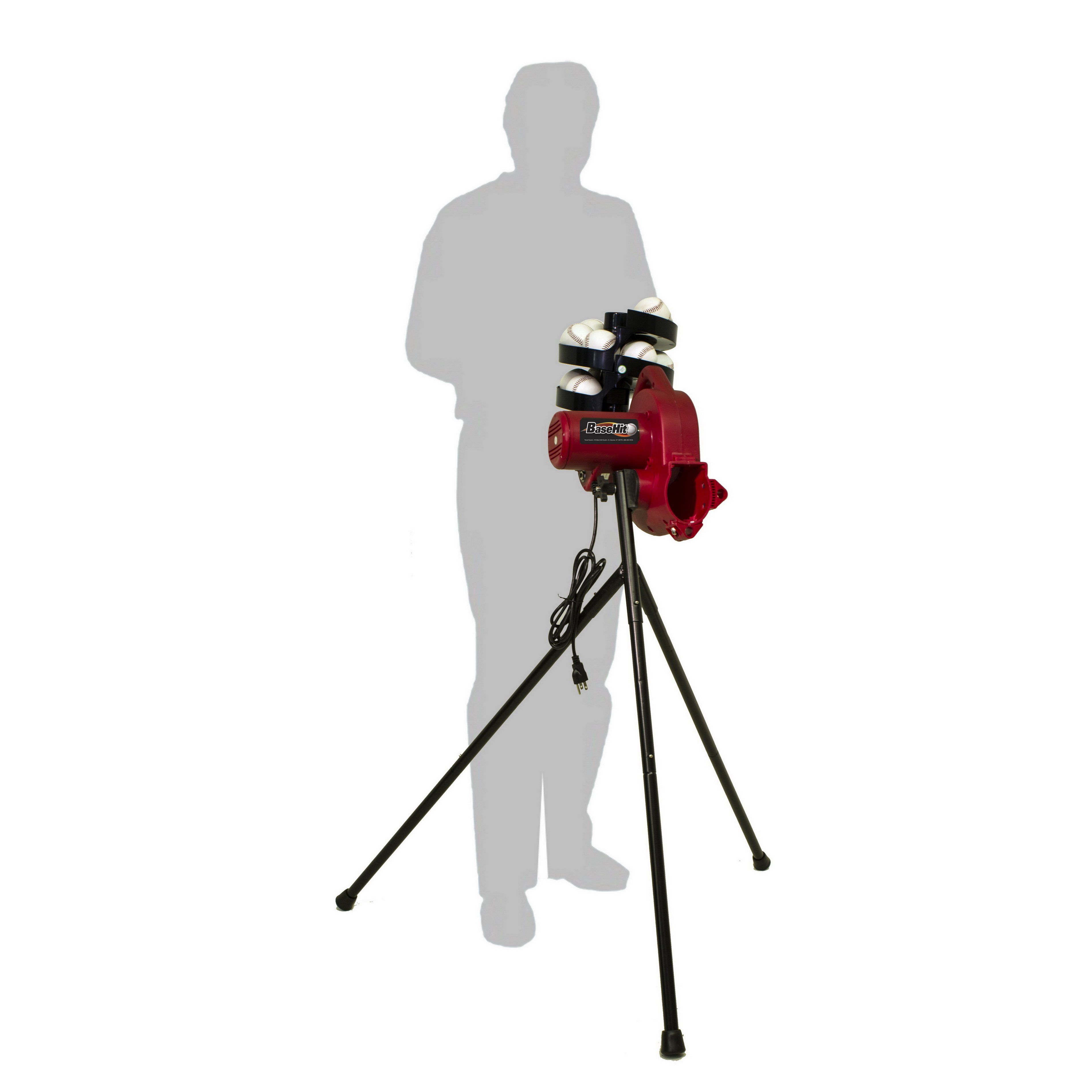 Heater Sports BaseHit Real Baseball Portable Pitching Machine - Pitch Pro Direct
