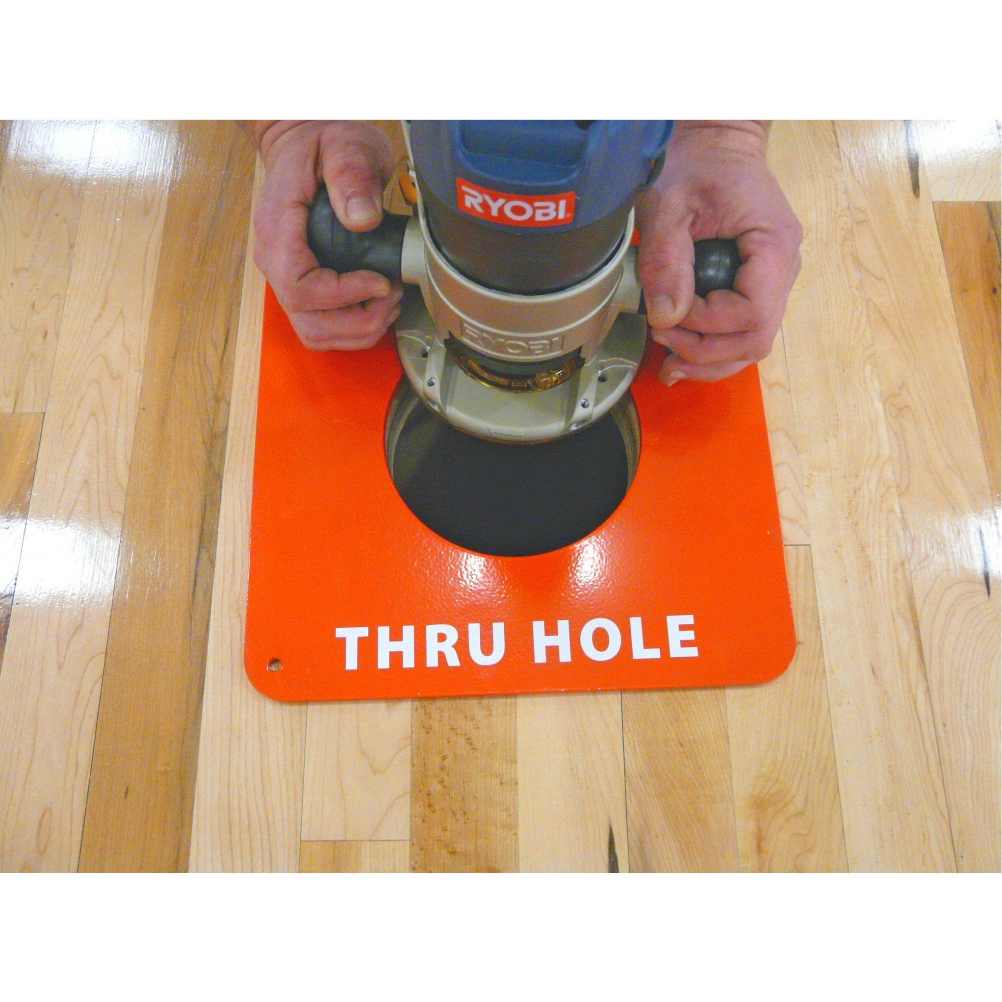 Bison Hinged Brass Floor Plate Installation Kit - Pitch Pro Direct