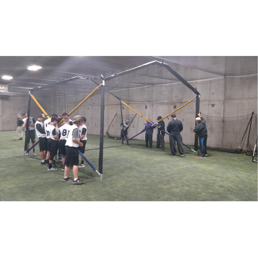 BATCO Indoor and Outdoor Collapsible Home Plate Batting Cage - Pitch Pro Direct