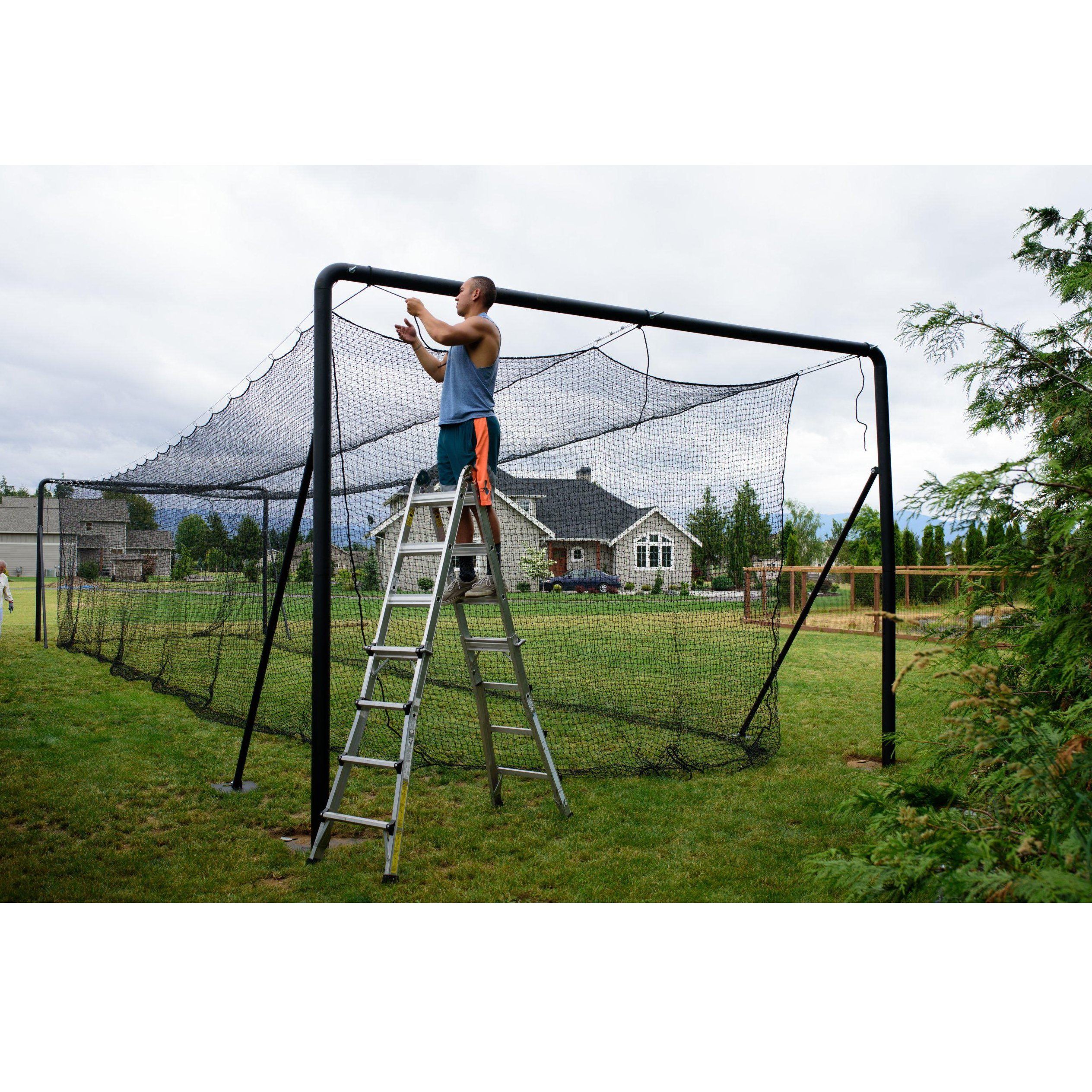 Iron Horse Complete Batting Cage System #42 HDPE Net