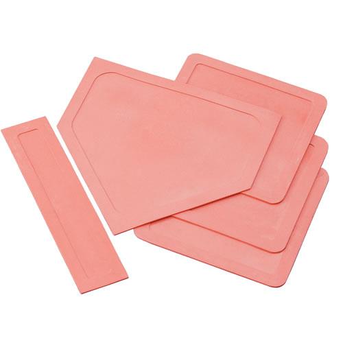 JayPro throw down bases orange set