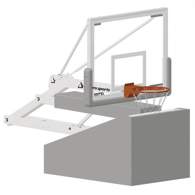 Jaypro Elite 5400 Basketball System folded