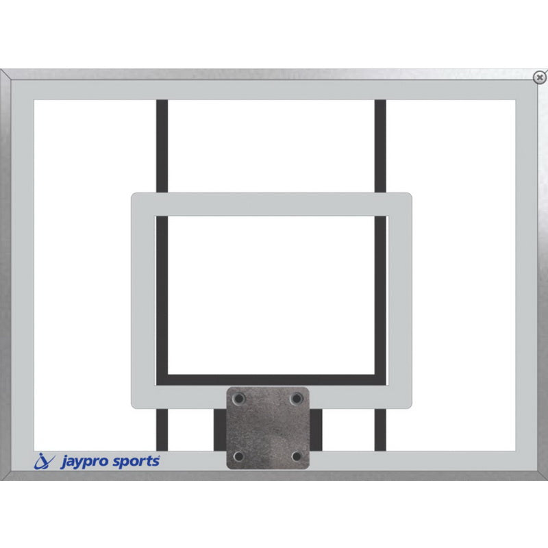 Jaypro Rectangular Acrylic Backboard 48x36