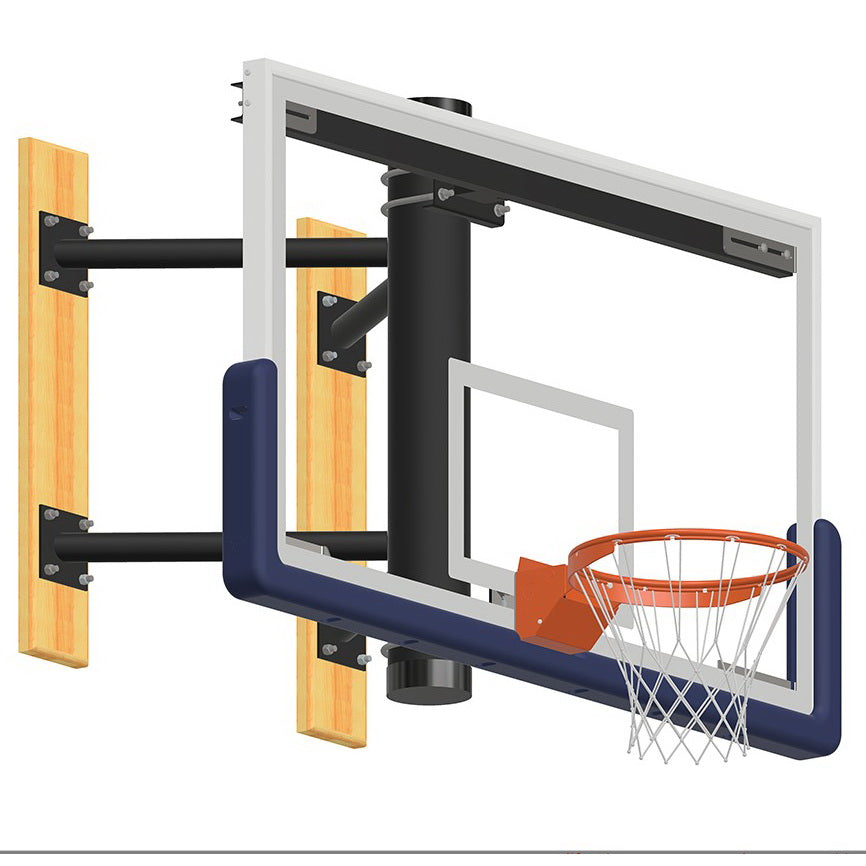 Jaypro Wall Mounted Glass Backboard without height adjuster