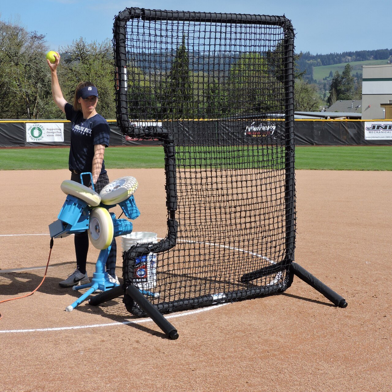 Jugs Protector™ Series: C-Shaped Softball Screen