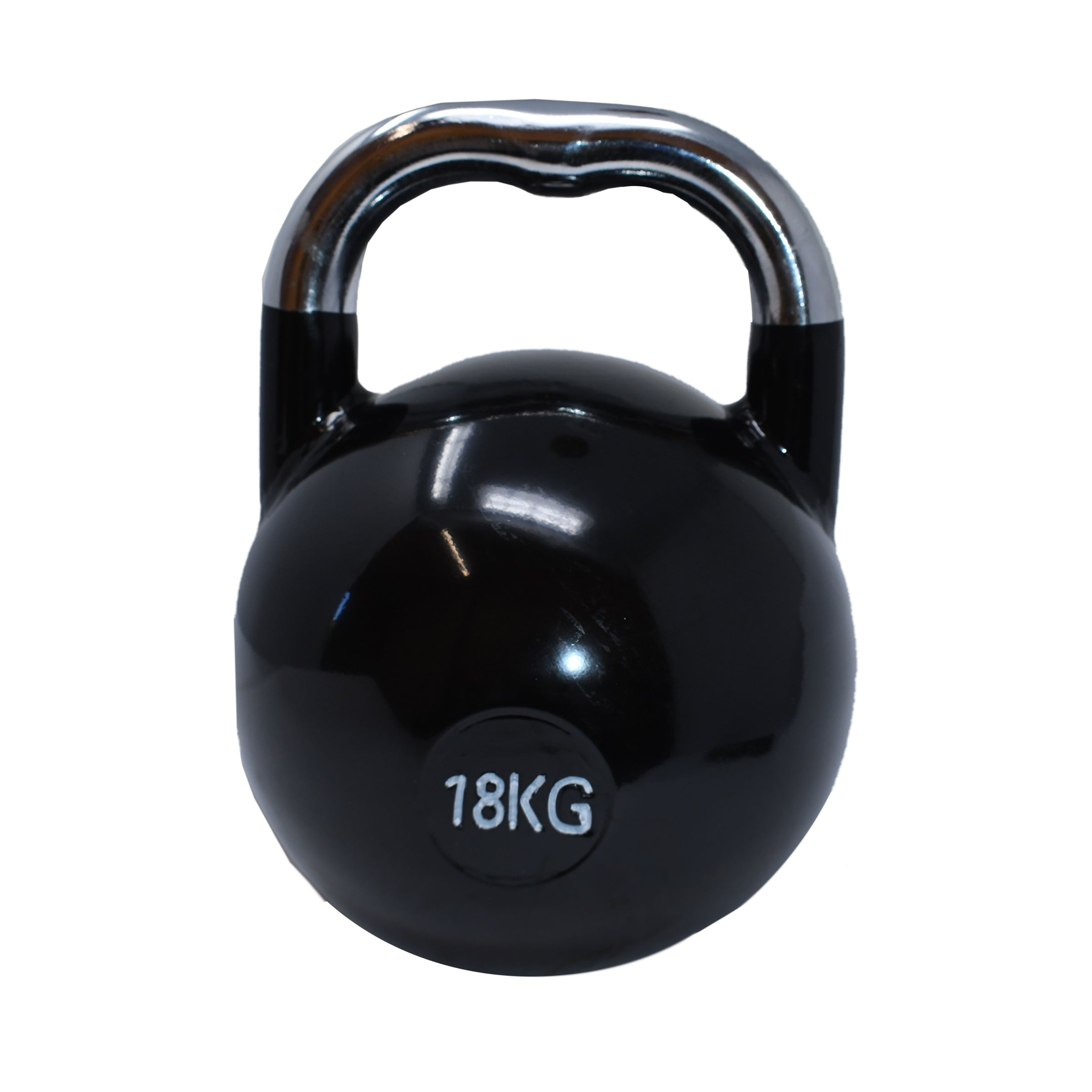 Premium Coated Steel Kettlebell - 40 lbs (18 kg) - Black