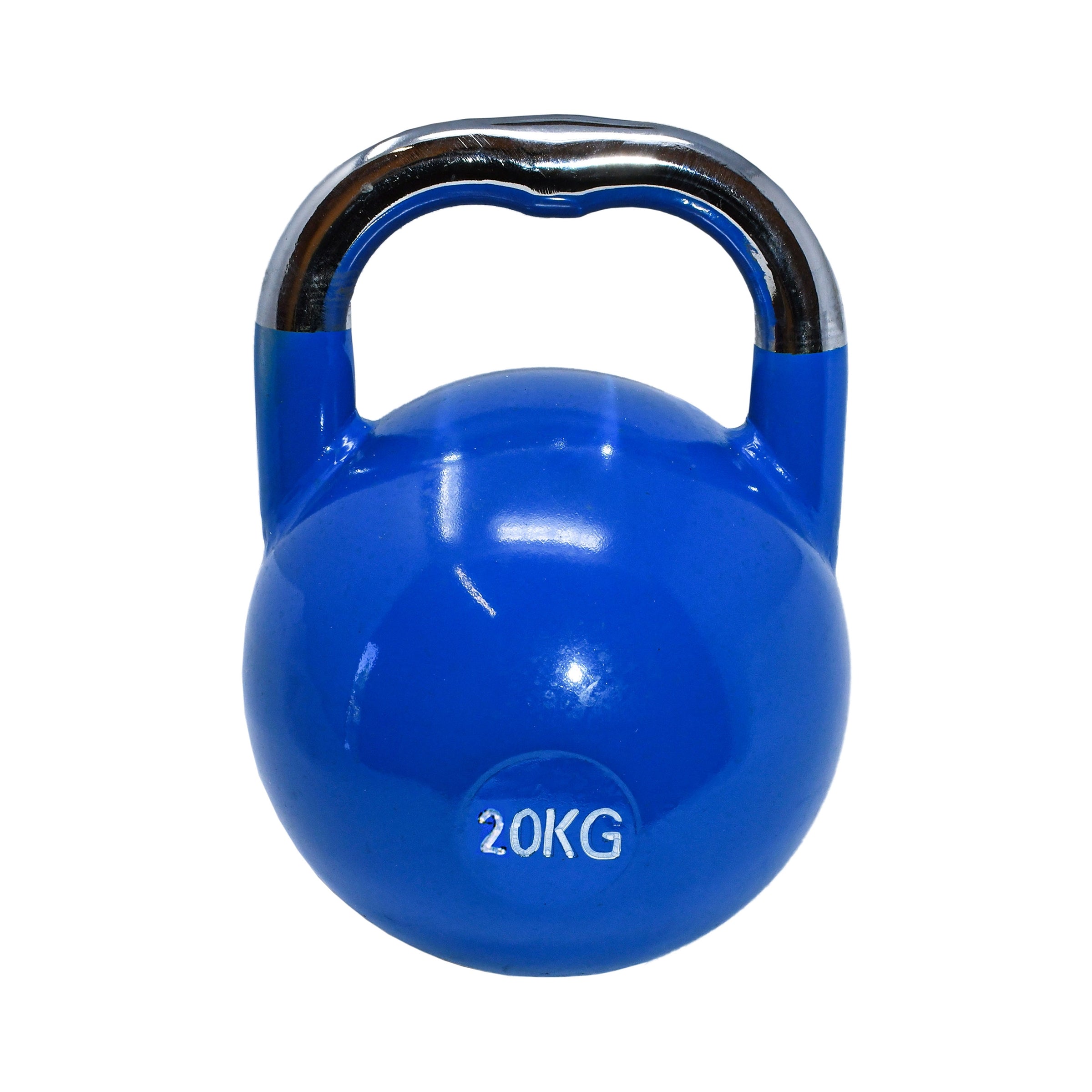 Premium Coated Steel Kettlebell - 44 lbs (20 kg) - Blue