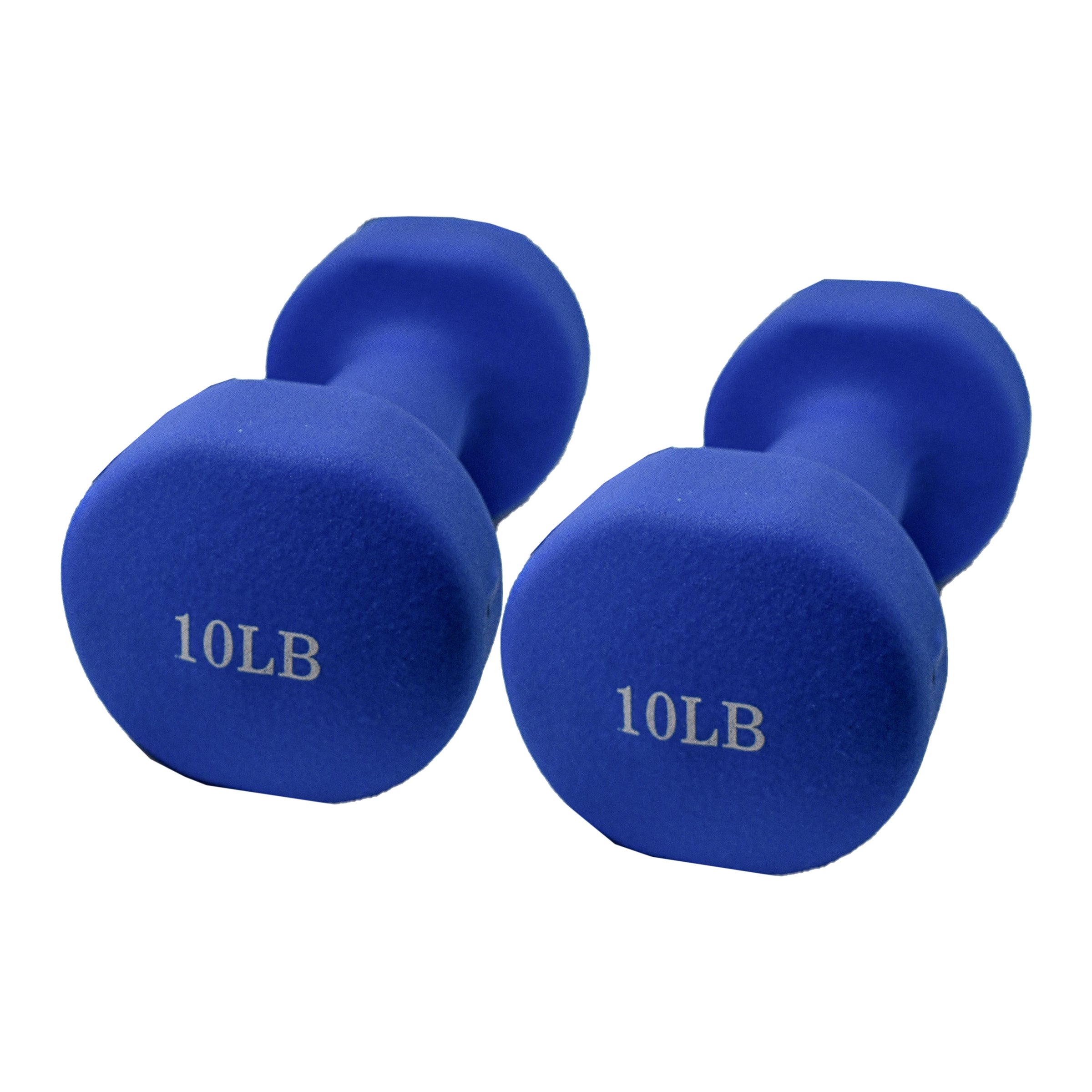 Non-Slip Hexagonal Shaped Free Weight Dumbbells Blue - Set of 2