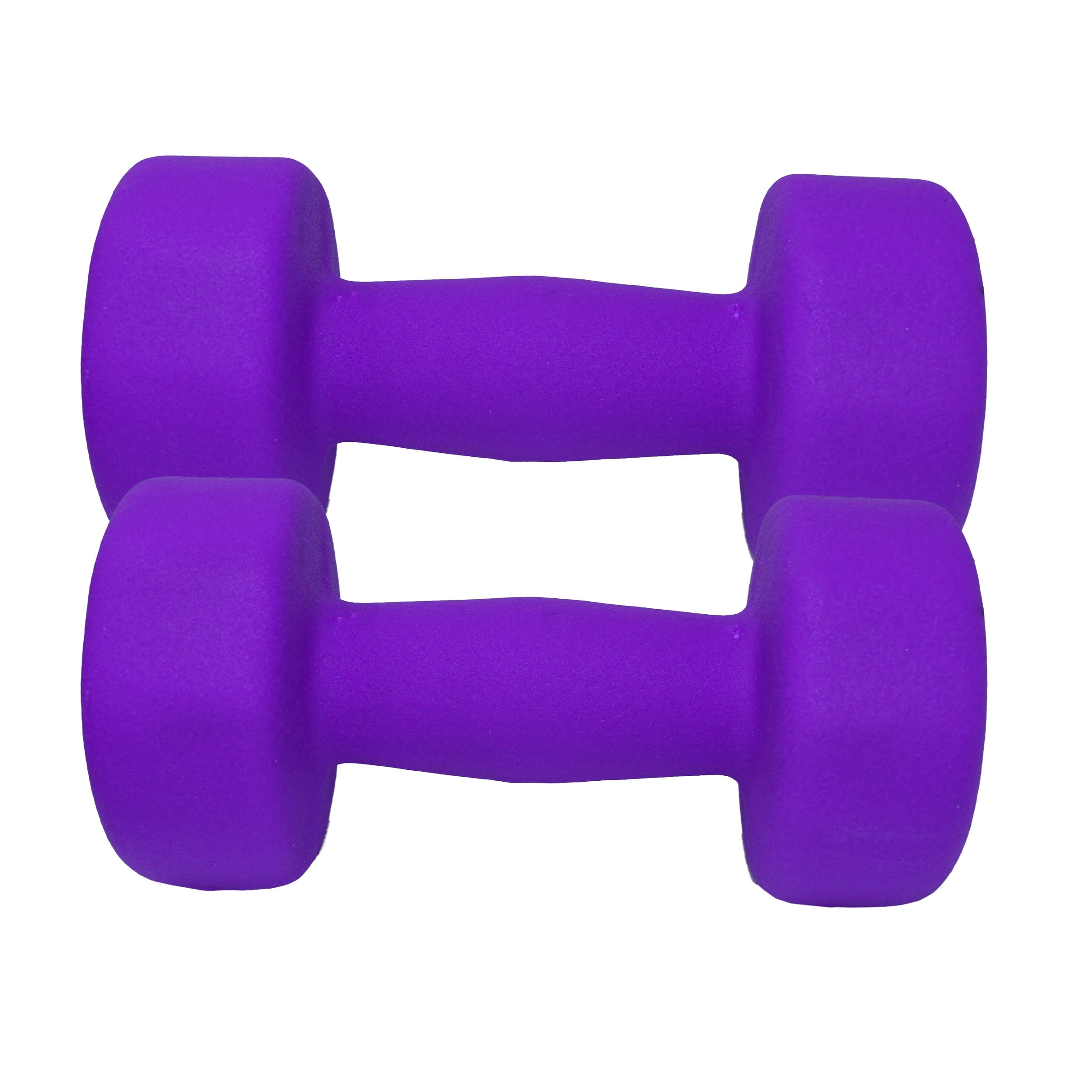 Non-Slip Hexagonal Shaped Free Weight Dumbbells - 12 lbs - Purple - Set of 2