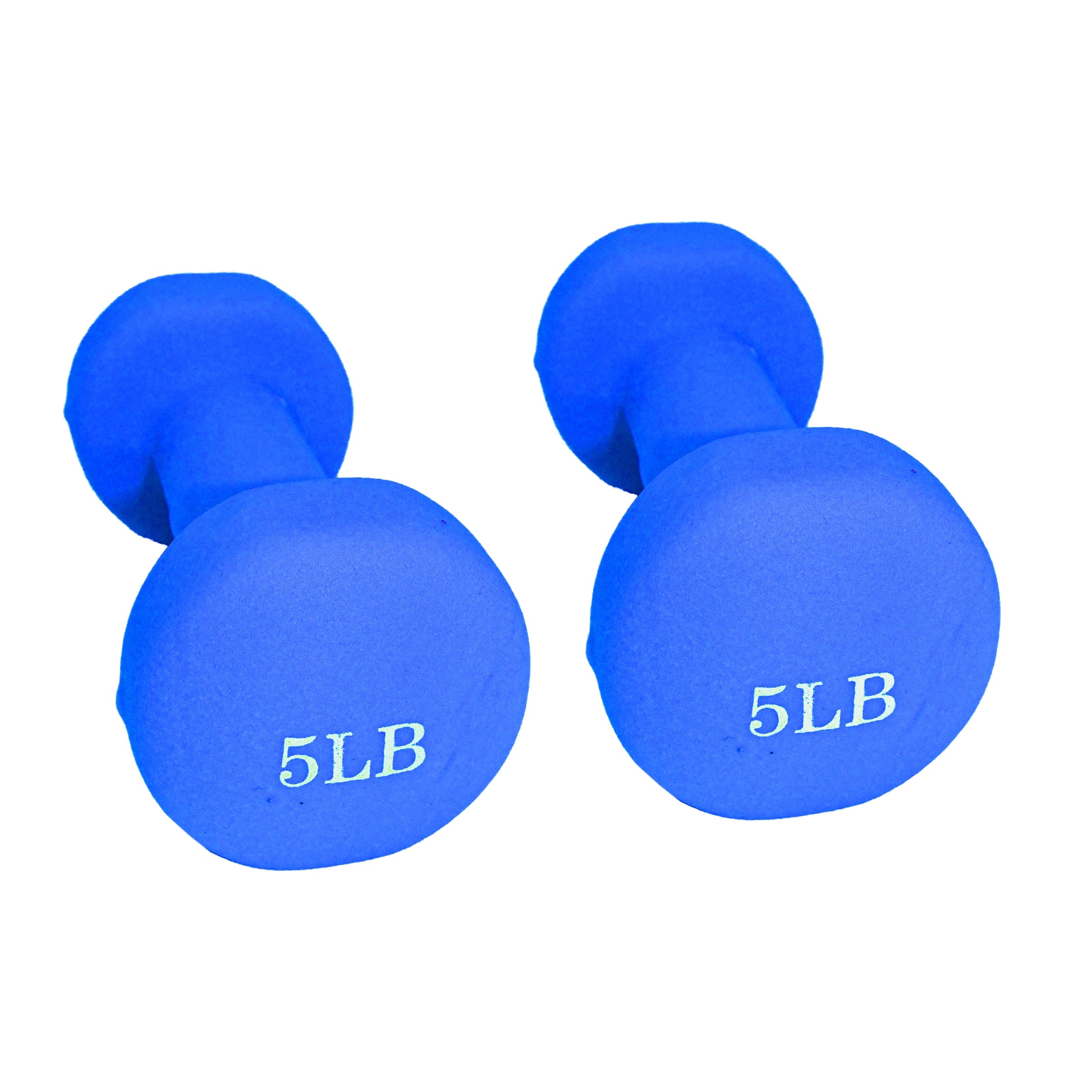 Non-Slip Hexagonal Shaped Free Weight Dumbbells Blue - Set of 2