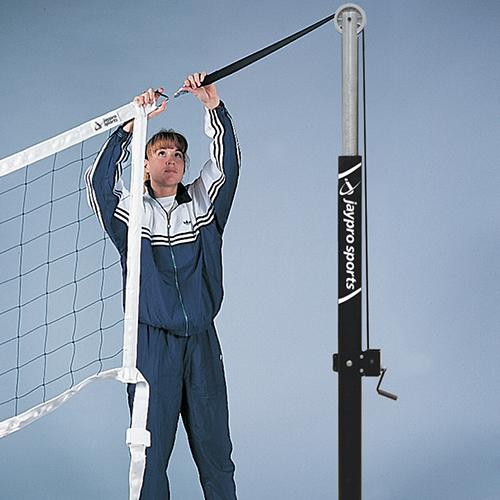 JayPro Flex Volleyball Net 30′- 32′ Uprights - Pitch Pro Direct