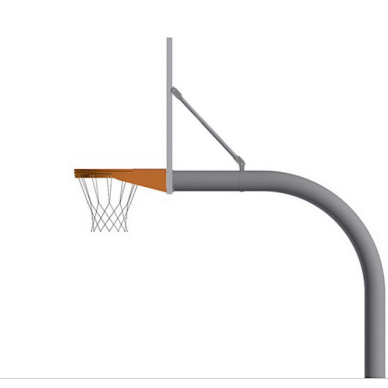 Jaypro Gooseneck 72" Perforated Steel Board Basketball Goal System