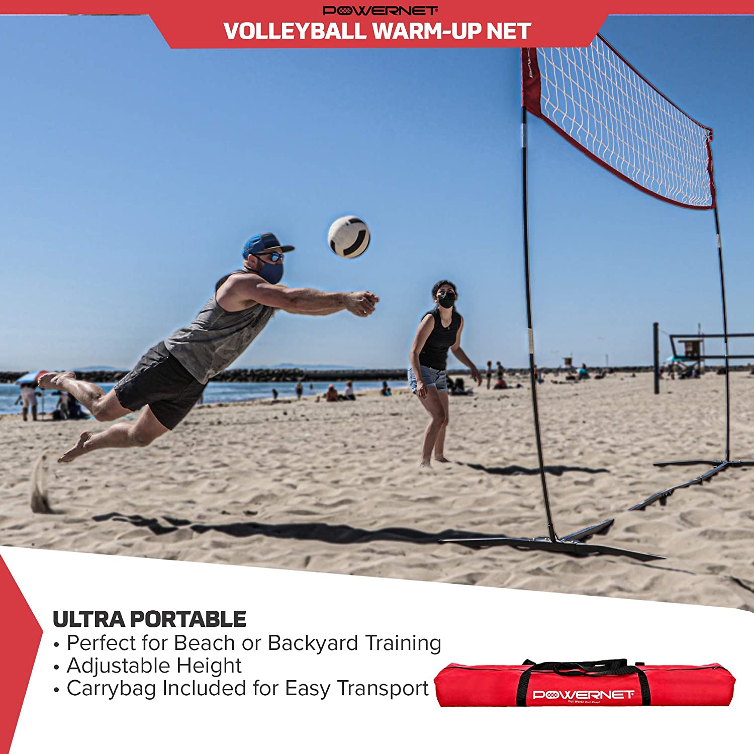 Powernet Volleyball Warm Up Net