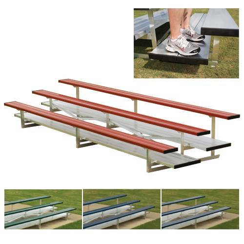 Preferred Stationary Aluminum Bleachers with Color