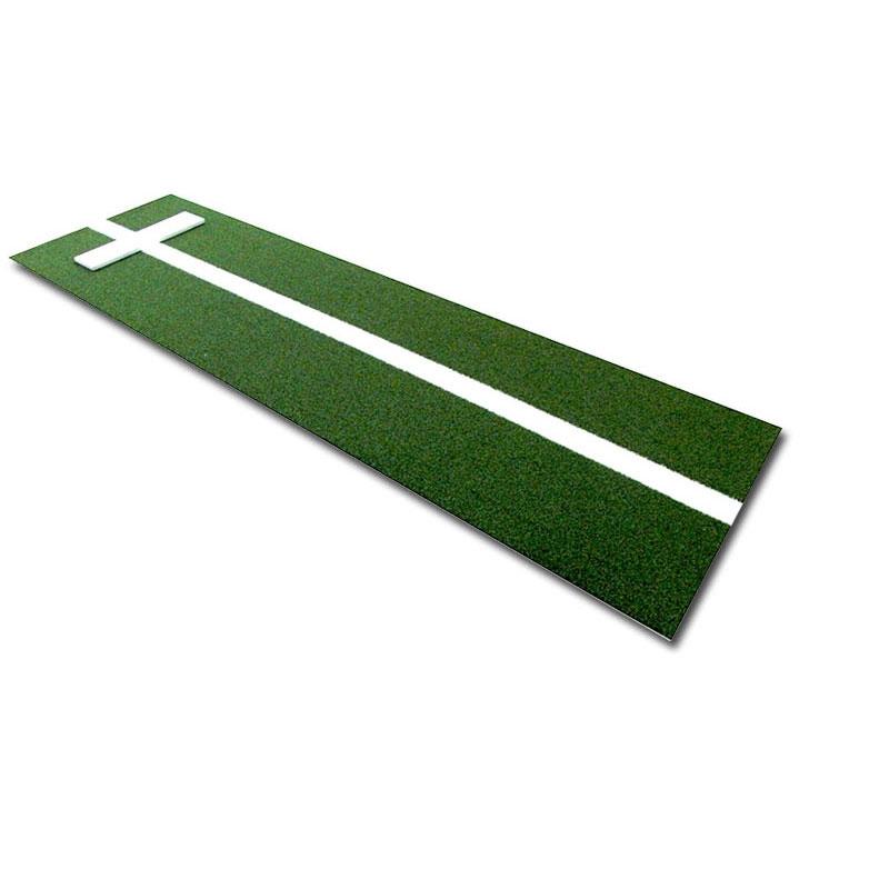 Cimarron 3'x10 Softball Pitcher's Mat with Power Stripe Green