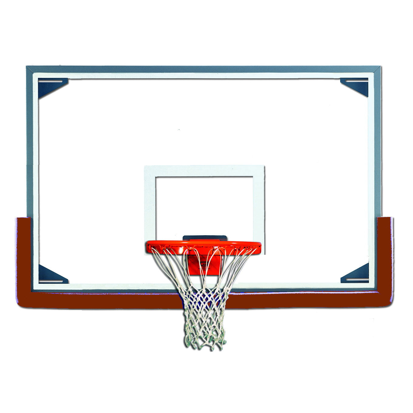 Gared Oversized Steel-Framed Glass Basketball Backboard