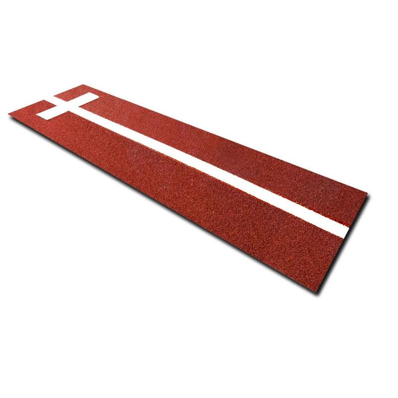 Cimarron 3'x11' Softball Pitcher's Mat with Power Stripe Terracotta