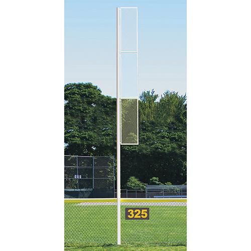 20 Collegiate Foul Pole (Baseball – Semi/Perm - White) Front View