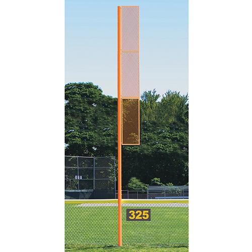 30 Collegiate Foul Pole (Baseball – Semi/Perm) Orange Front View