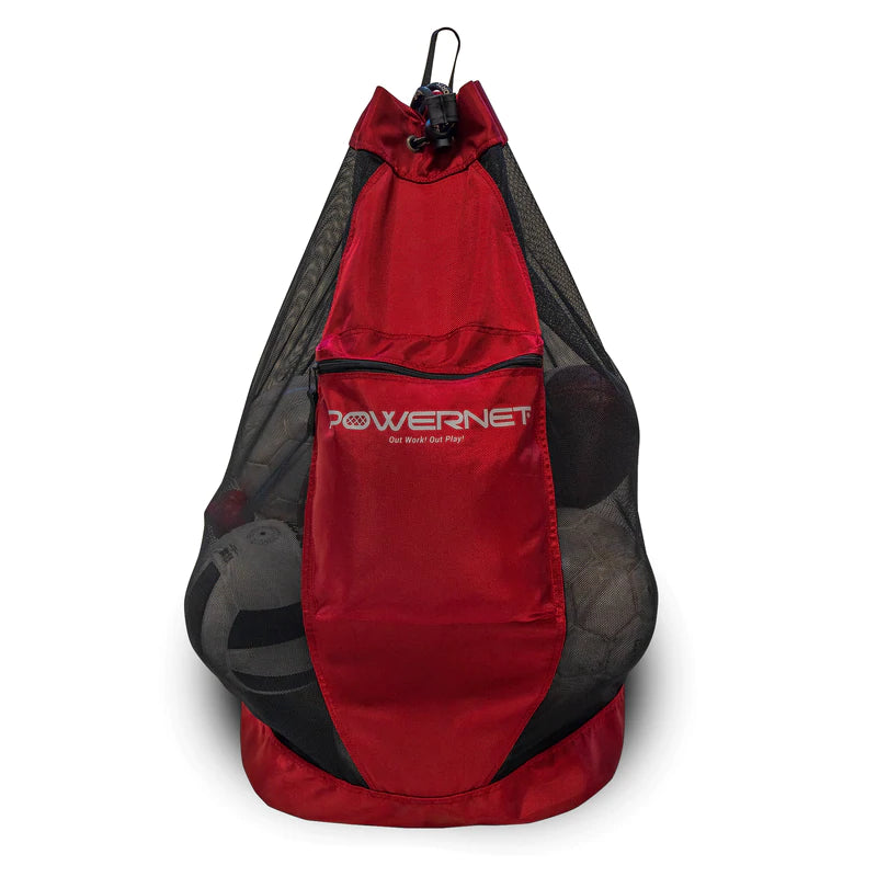 Powernet Soccer Ball Bag in red