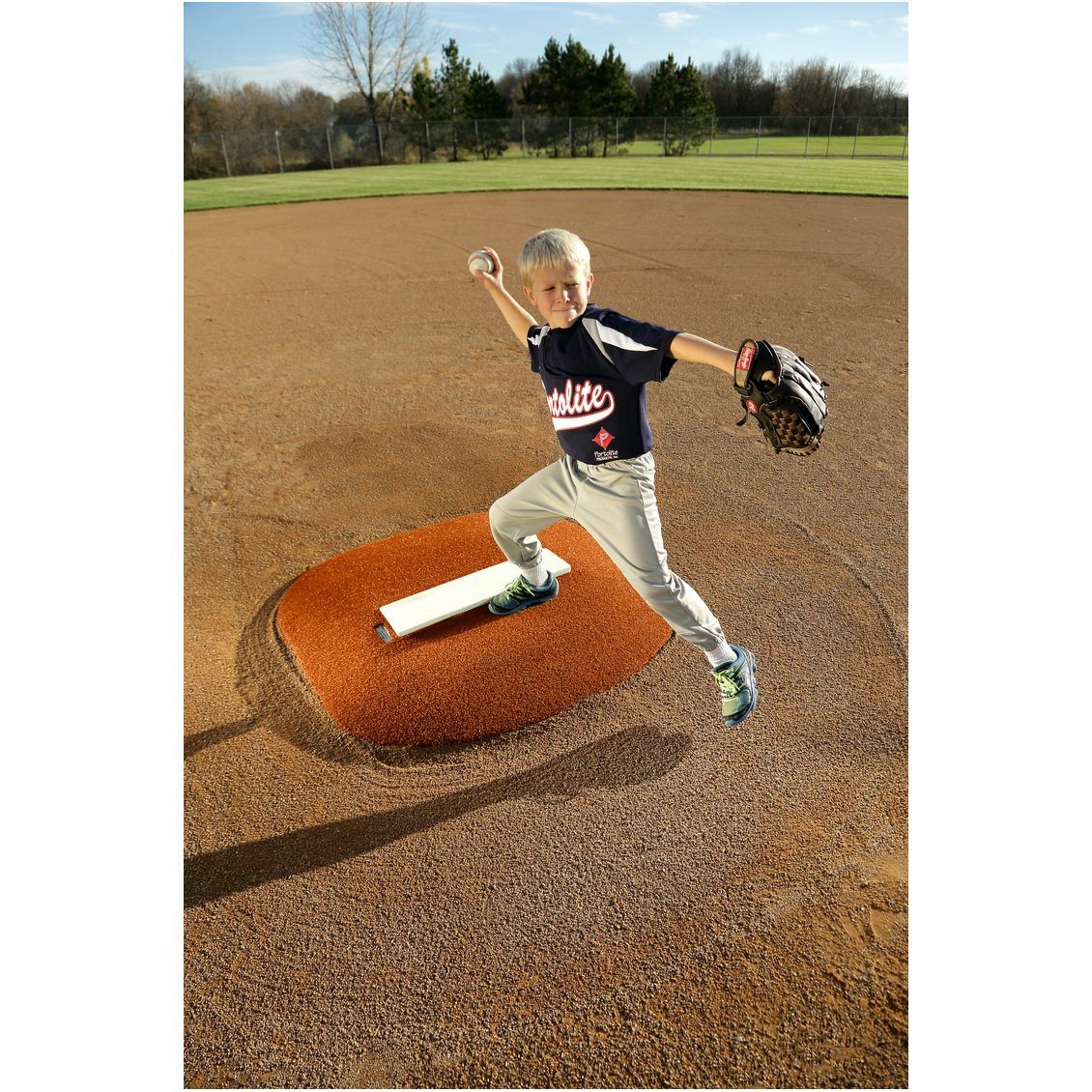 PortoLite 4" Stride Off Little League Portable Game Pitching Mound