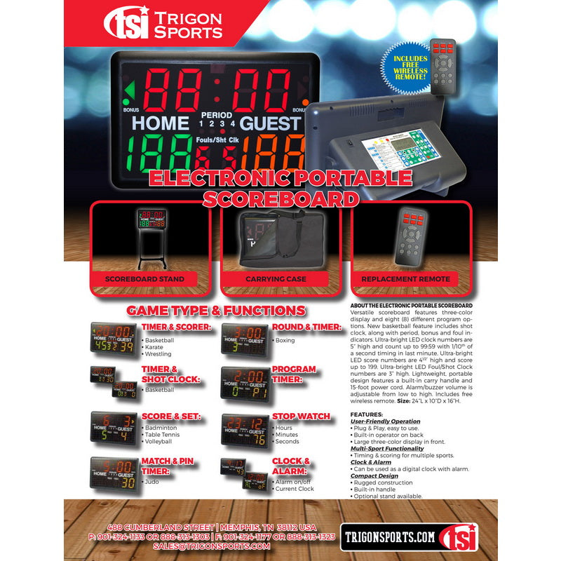 Multi Sport Indoor Tabletop Scoreboard And Timer