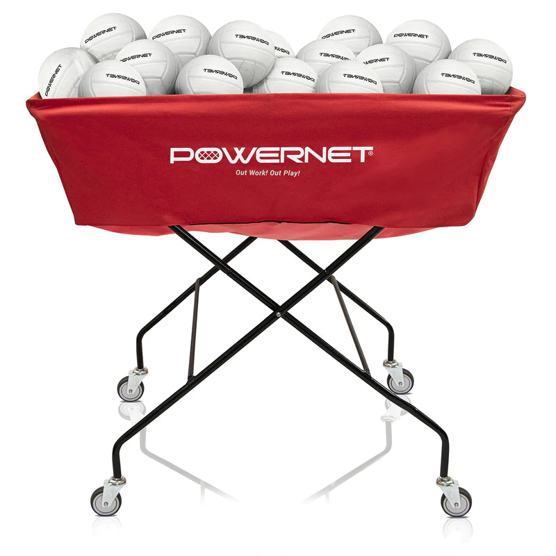 Powernet Volleyball Cart Wheeled XL in white background
