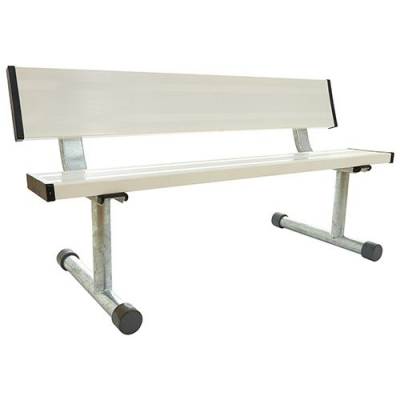 5' Court Side Aluminum Bench