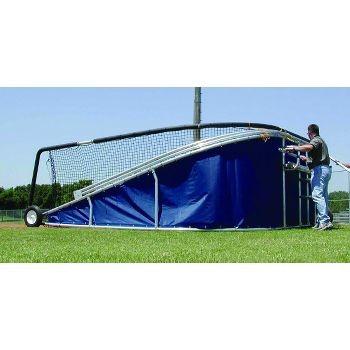 Big bubba pro backstop side view blue