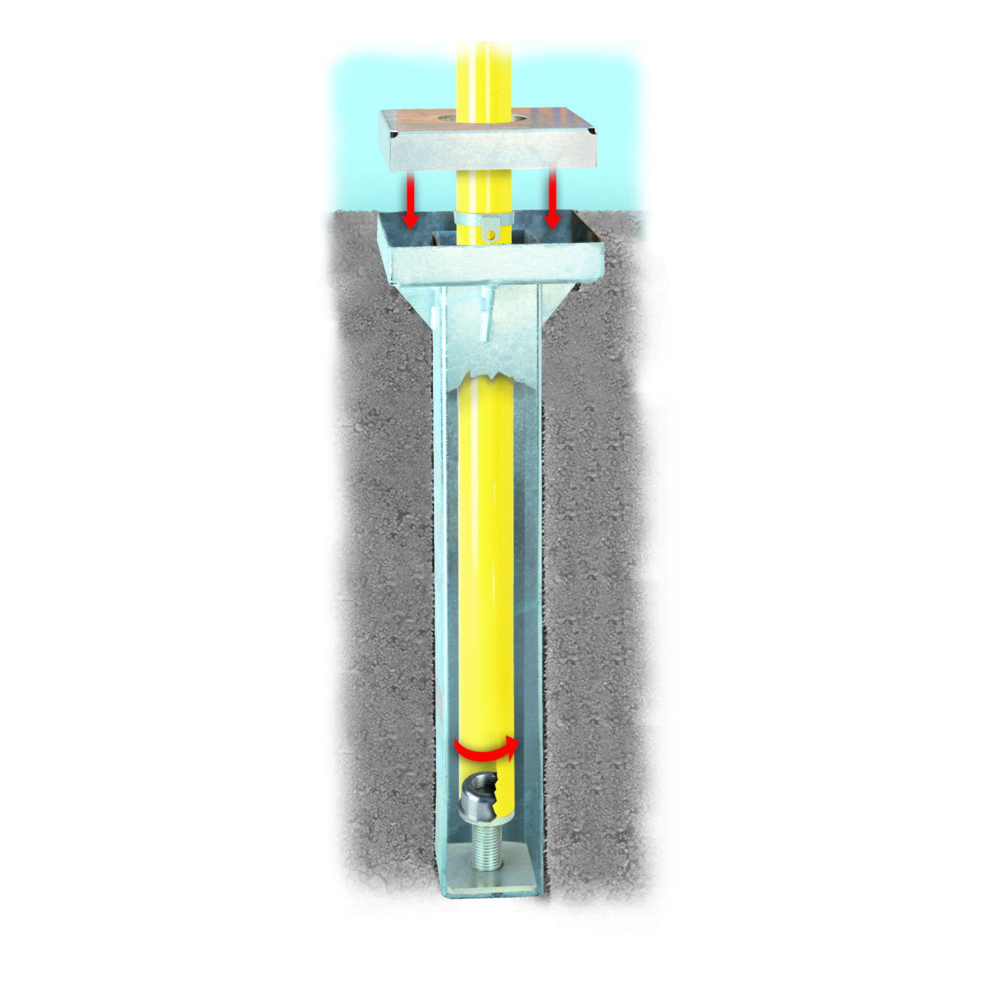 bison inc perfect goal adjustable height ground sleeves