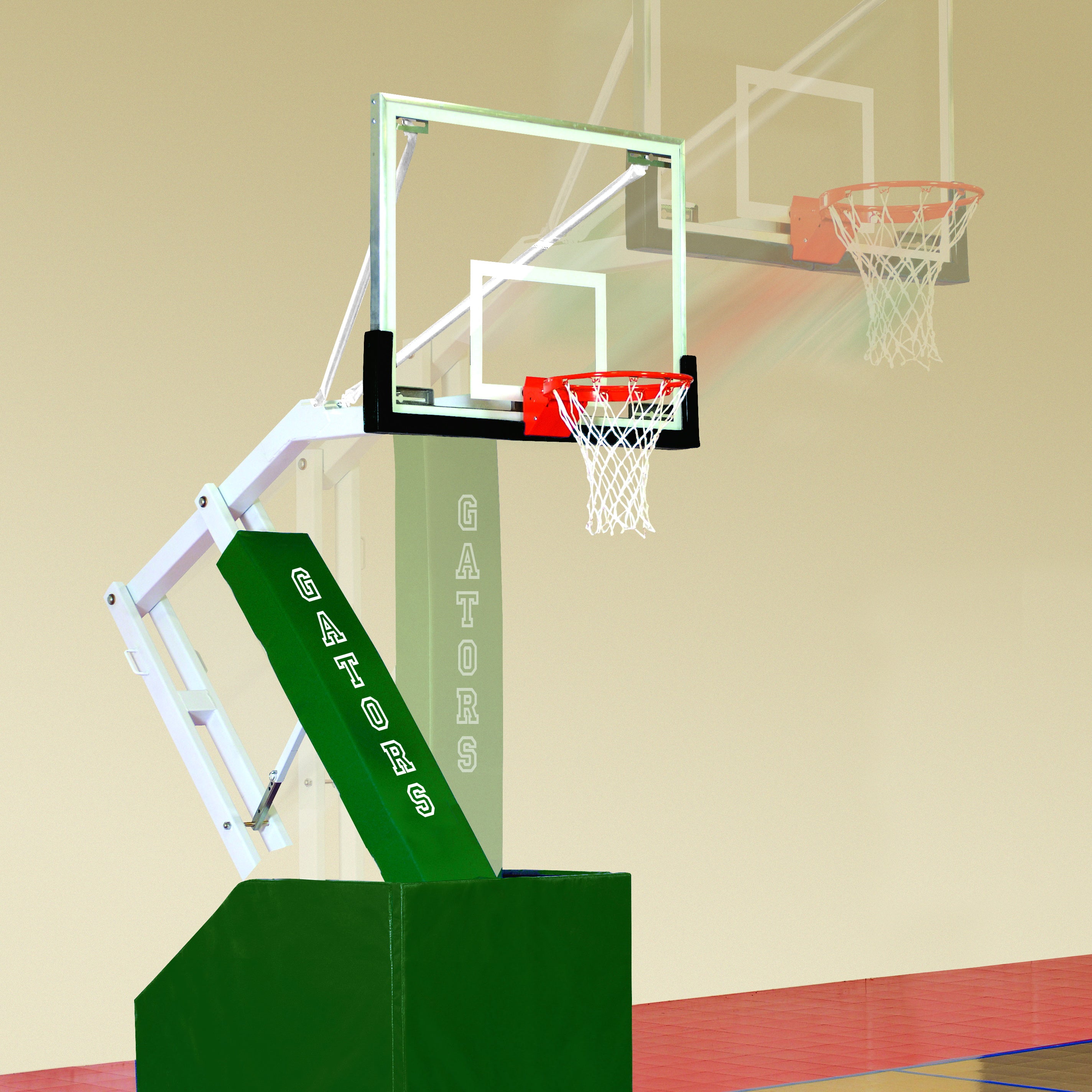 bison inc t-rex club portable basketball system 4