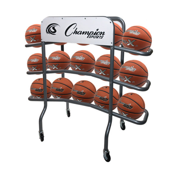 champion sports 3 tier pro basketball rack 4