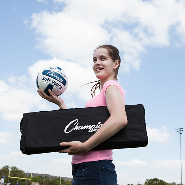champion sports deluxe volleyball set 5