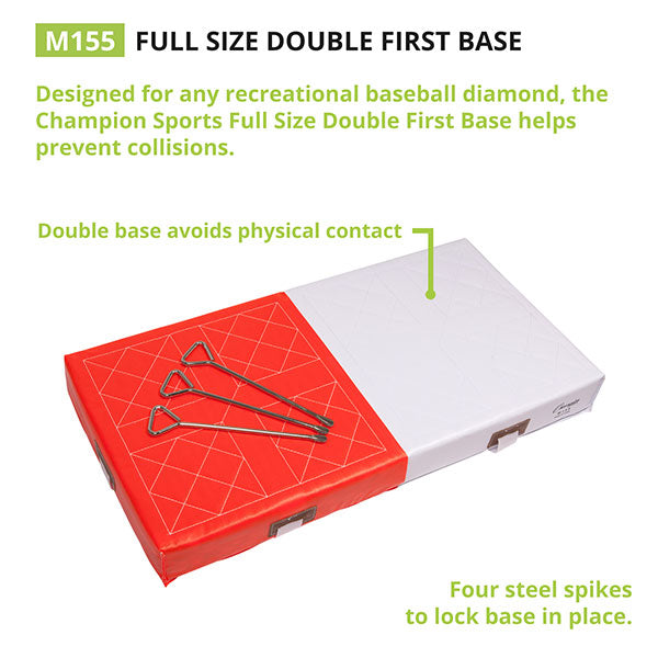 champion sports full size league double first base info