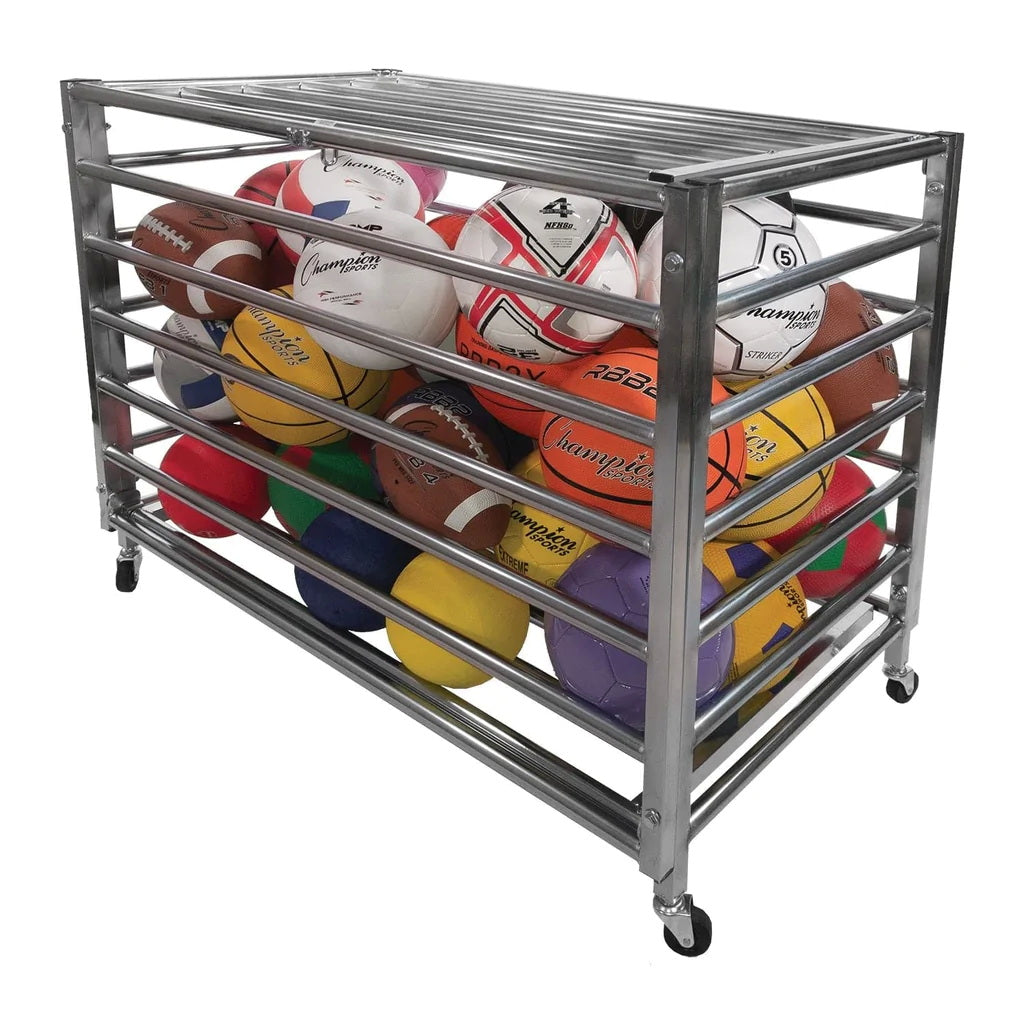 champion sports heavy duty lockable ball storage locker cage 3