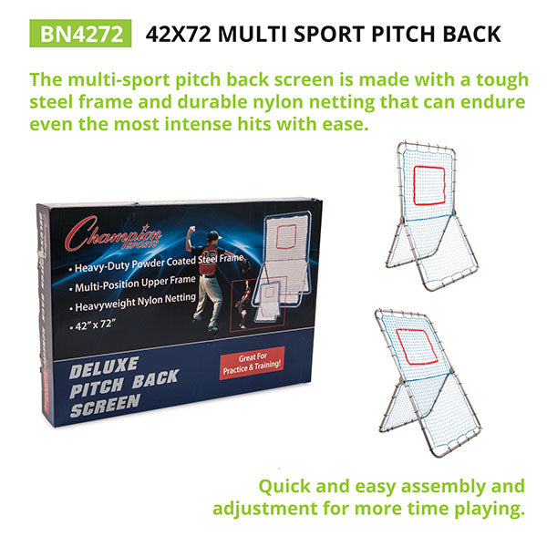 champion sports multi sport pitch back screen description