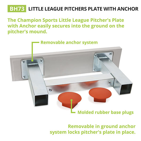 champion sports youth pitchers plate with anchor info1