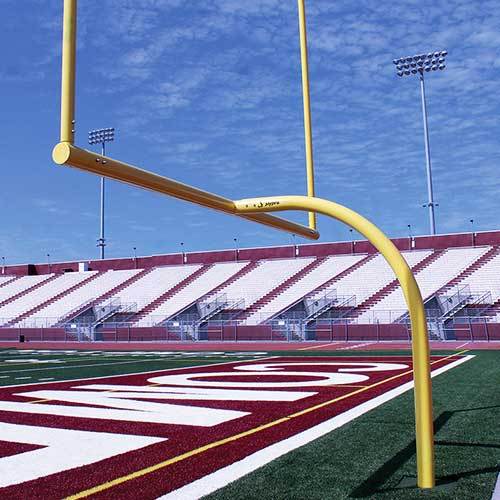 JayPro 20' Upright Collegiate MAX-1 Football Goal Post Leveling Plate - Pitch Pro Direct