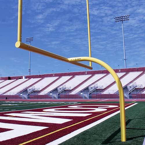 JayPro 20' Upright High School MAX-1 Football Goal Post Leveling Plate - Pitch Pro Direct
