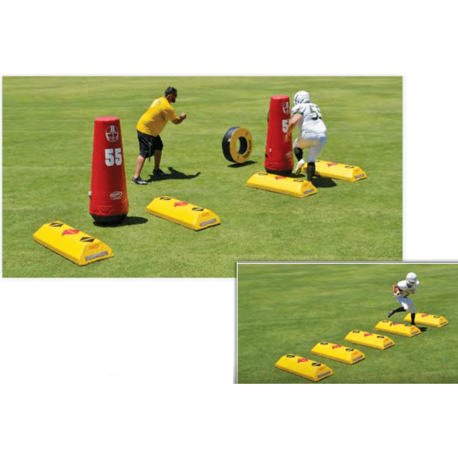 fisher athletic direct step stepover w colored directional arrows dummy sample