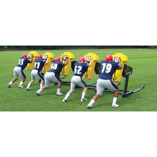 Fisher 6 Man Bull Football Blocking Sled - Pitch Pro Direct