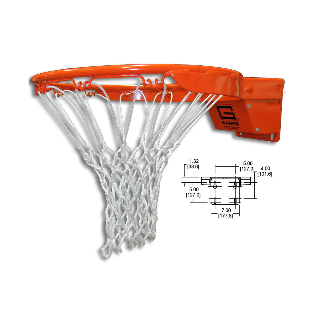 gared collegiate 2000plus premium breakaway basketball rim