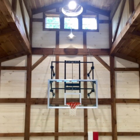 gared corner mount stationary wall mount package with glass board and manual height adjuster 9' 12' 2