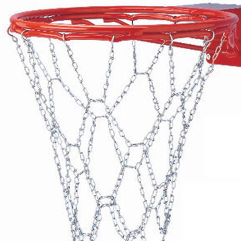 gared steel chain basketball net for bumped ring goals