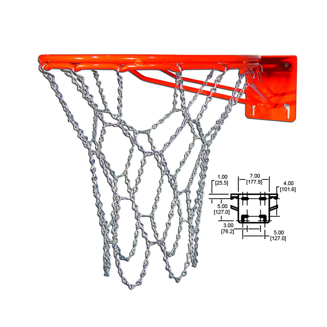 gared super goal fixed basketball rim 140