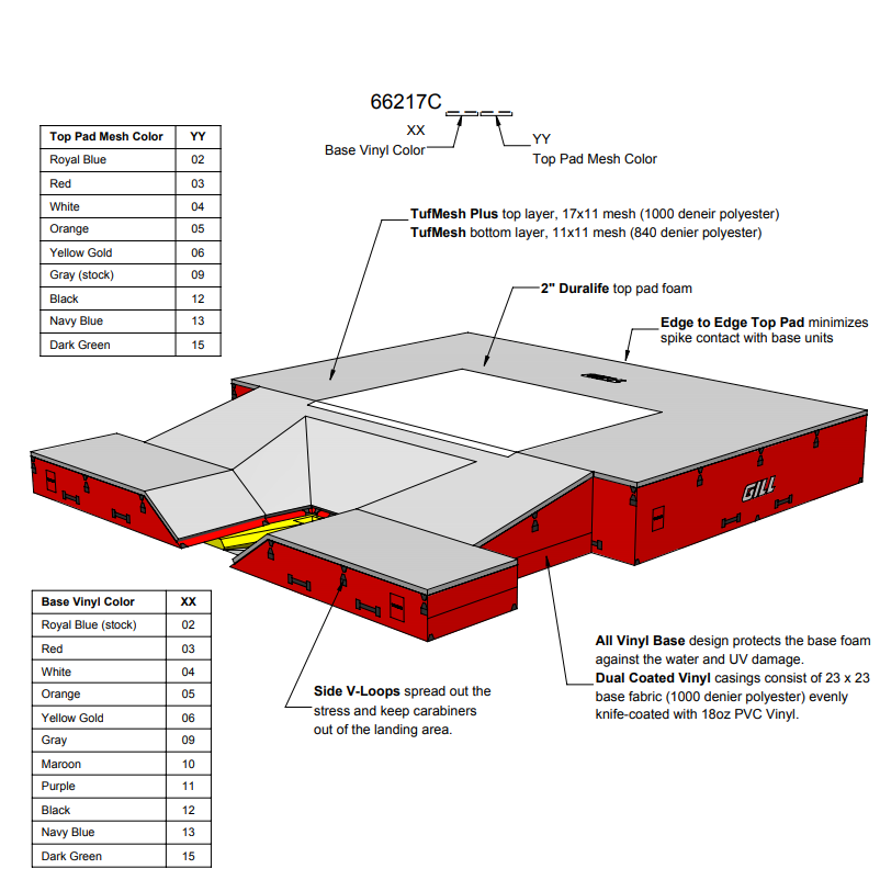 Gill G1 Pole Vault Landing Pit