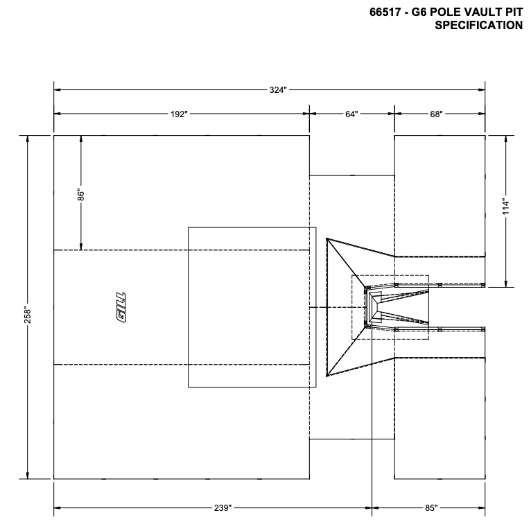 Gill G6 Pole Vault Landing Pit
