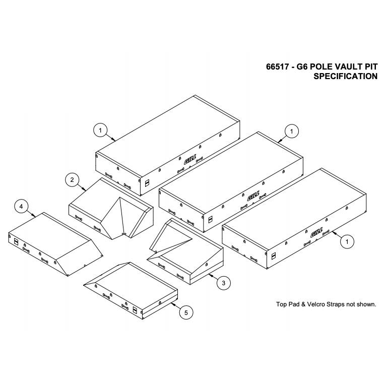 Gill G6 Pole Vault Landing Pit